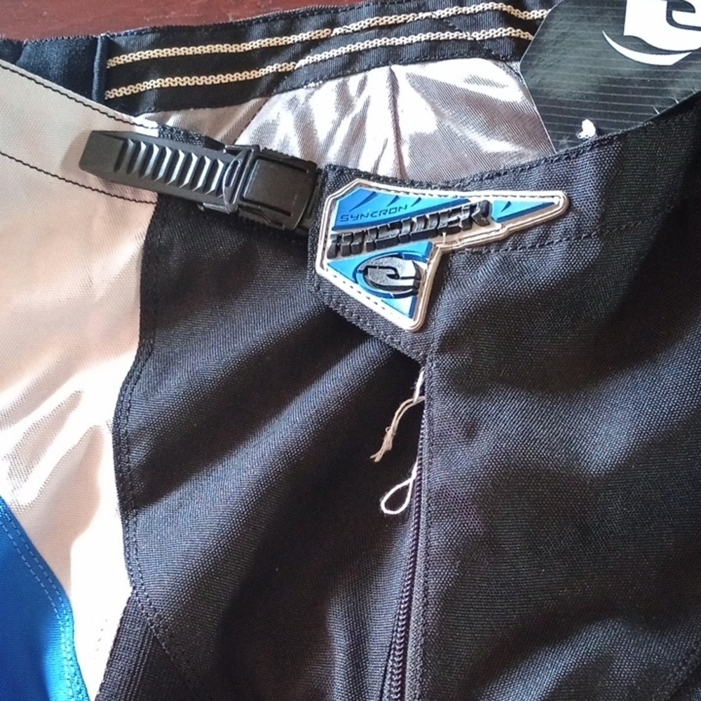 Answer Motocross Racing Riding Men's Black and Blue Pants